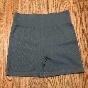 NWOT Muted Blue Yoga/Bike Shorts - Size L